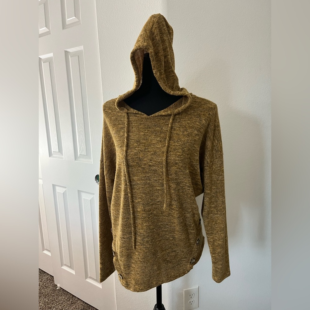 Misia Cozy Mustard Hooded Sweater
